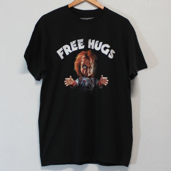 Chucky" Free Hugs" Men's Graphic T-Shirt - Picture 1 of 3